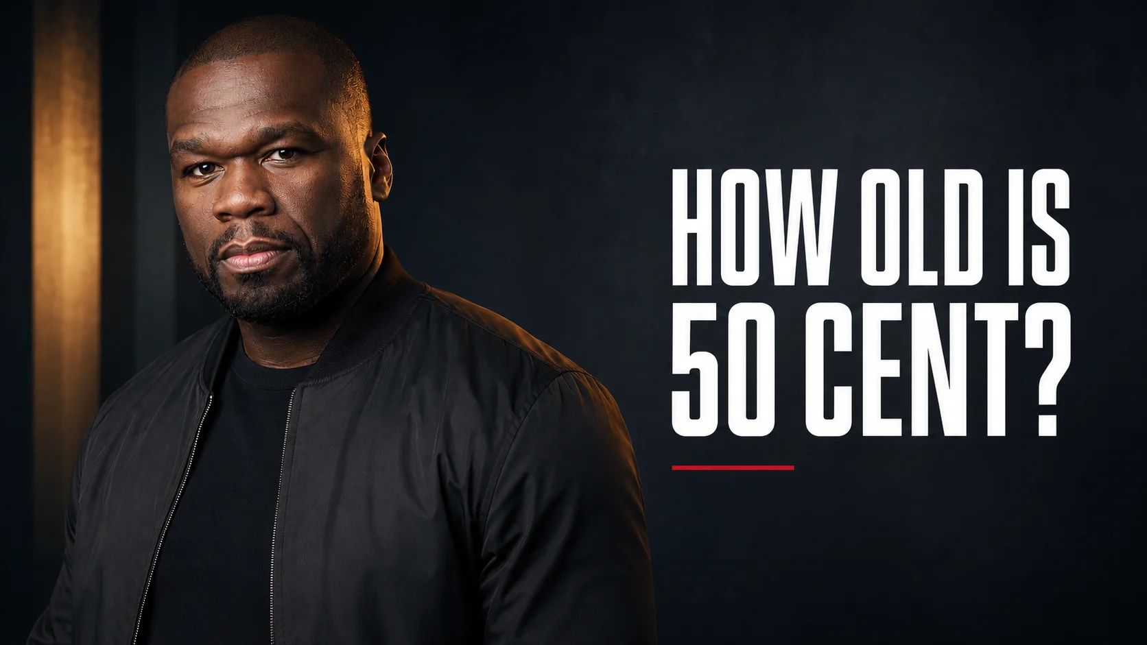 50 Cent featured in an editorial portrait for the article “How Old Is 50 Cent?”